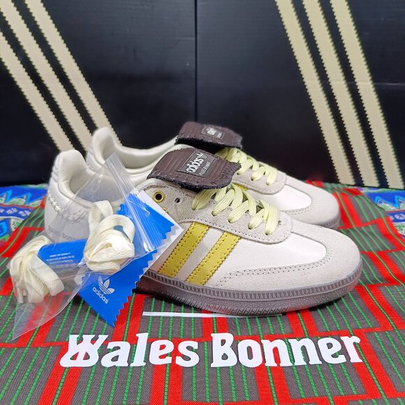 Adidas x Wales Bonner Samba Nubuck Ecrtin Brown Cream Yellow - Picture 5 of 7